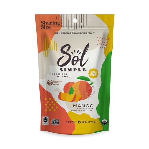 Sol Simple Organic Solar-Dried Fruit Mangos