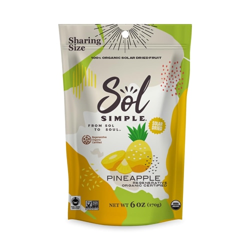 Sol Simple Organic Solar-Dried Fruit Pineapple