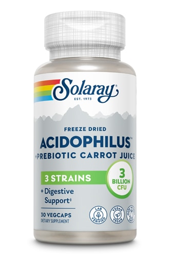 Solaray Acidophilus Plus Prebiotic Carrot Juice