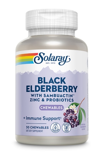 Solaray Black Elderberry with Sambuactin Zinc & Probiotics