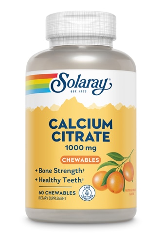 Solaray Calcium Citrate Chewable Natural Orange