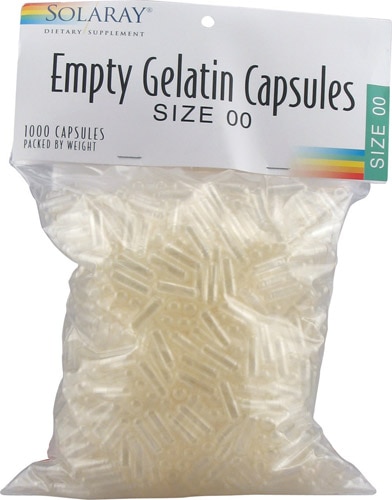 Solaray Empty Gelatin Capsules Size 00