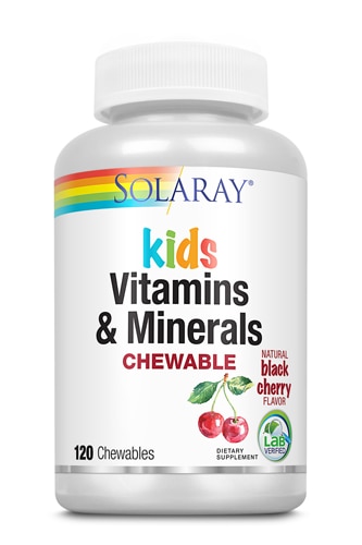 Solaray Kids Chewable Vitamins & Minerals Natural Black Cherry