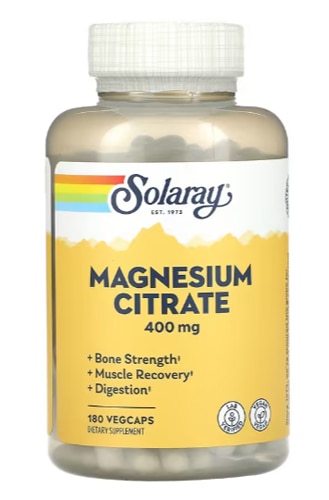 Solaray Magnesium Citrate Dietary Supplement