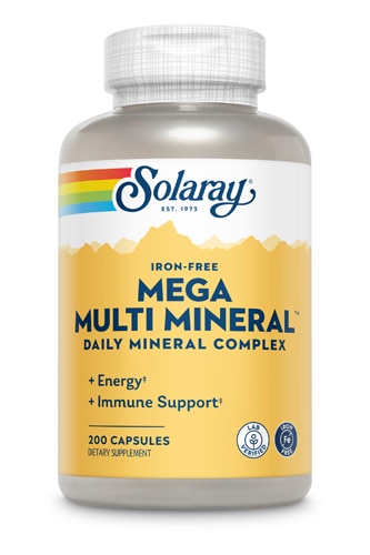 Solaray Mega Multi Mineral Iron Free