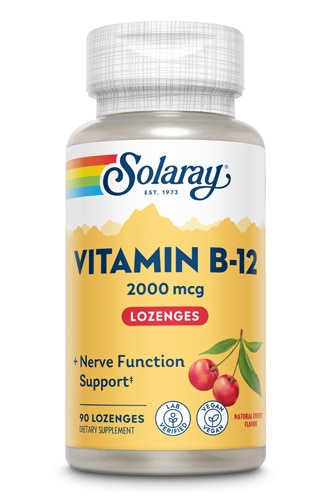 Solaray Vitamin B-12 Natural Cherry