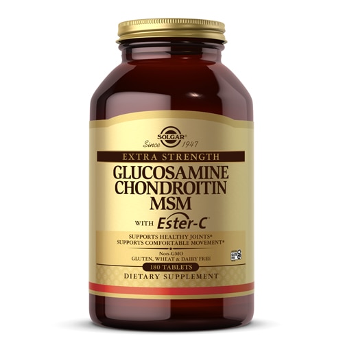 Solgar Extra Strength Glucosamine Chondroitin MSM with Ester-C®