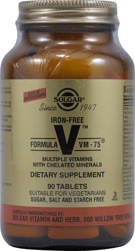 Solgar Formula VM-75 Iron-Free