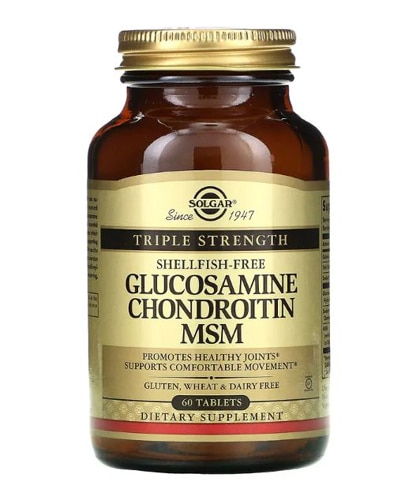 Solgar Triple Strength Glucosamine Chondroitin MSM Shellfish Free