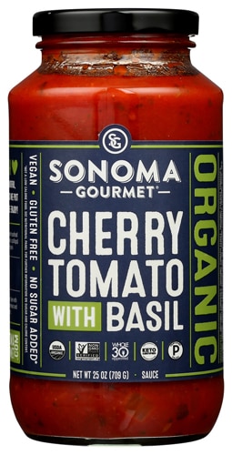 Sonoma Gourmet Organic Cherry Tomato With Basil Pasta Sauce