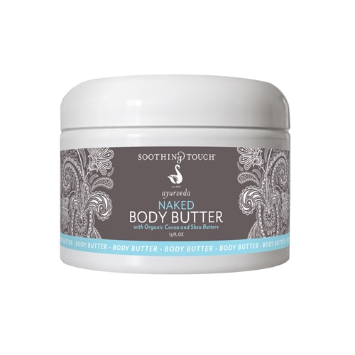 Soothing Touch Ayurveda Body Butter with Organic Cocoa and Shea Butter - Naked Fragrance Free