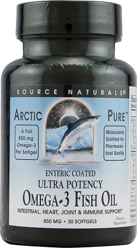 Source Naturals ArcticPure® Enteric Coated Ultra Potency Omega-3 Fish Oil