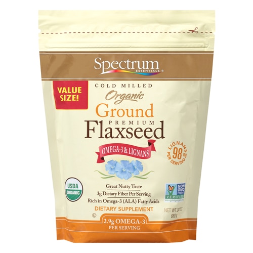 Spectrum Essentials® Organic Cold Milled Ground Premium Flaxseed