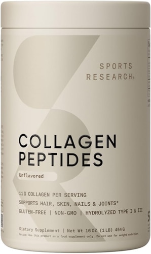 Sports Research Collagen Peptides Unflavored