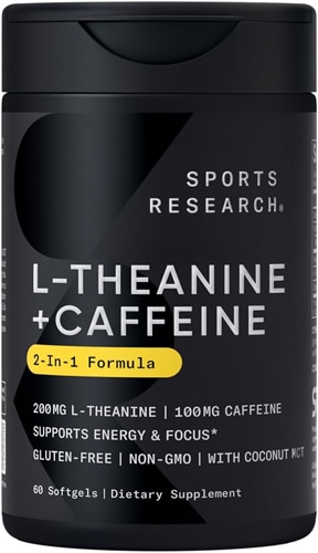 Sports Research L-Theanine + Caffeine