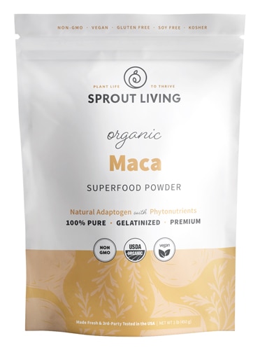 Sprout Living Organic Maca Root Gelatinized Powder