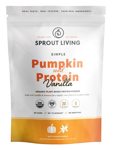 Sprout Living Simple Protein Organic Pumpkin Seed Vanilla