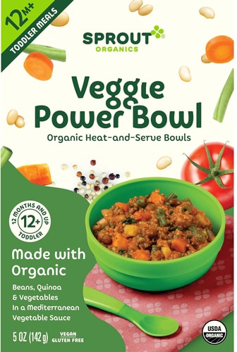 Sprout Organic Baby Food 12+ Months Power Bowl Veggie