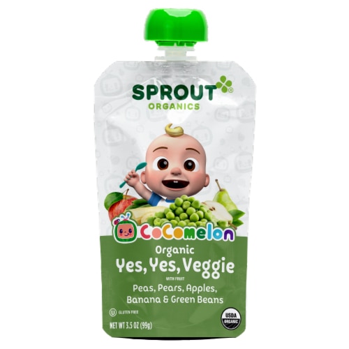 Sprout Organic Baby Food Veggie Power 12+ Months Pear Pea Apple