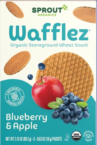 Sprout Organics Wafflez Blueberry Apple