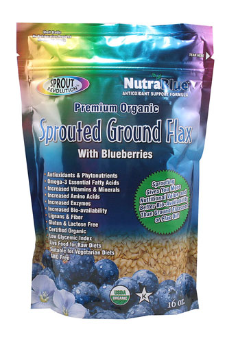 Sprout Revolution Organic Sprouted Ground Flax Blueberry