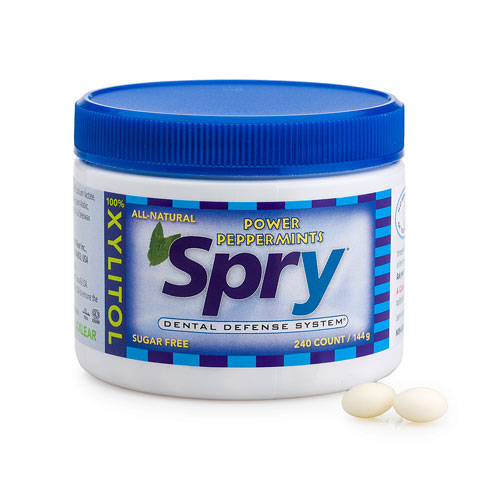 Spry Dental Defense Sugar-Free Mints Natural Peppermint