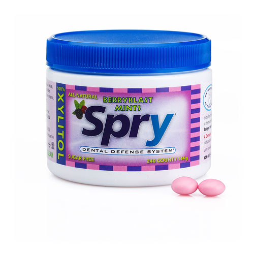 Spry Dental Defense Xylitol Mints Sugar-Free Berryblast