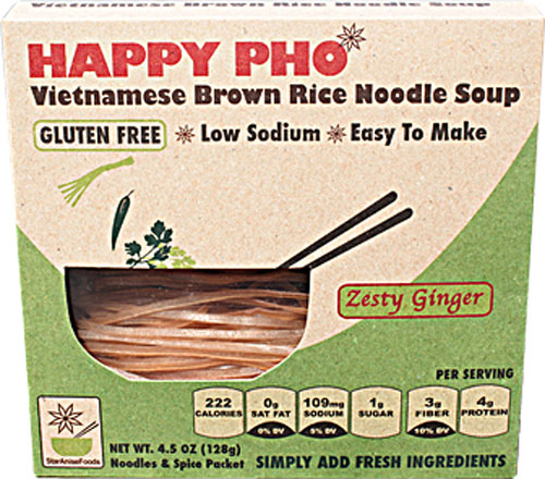 Star Anise Foods Happy Pho Vietnamese Brown Rice Noodle Soup Zesty Ginger