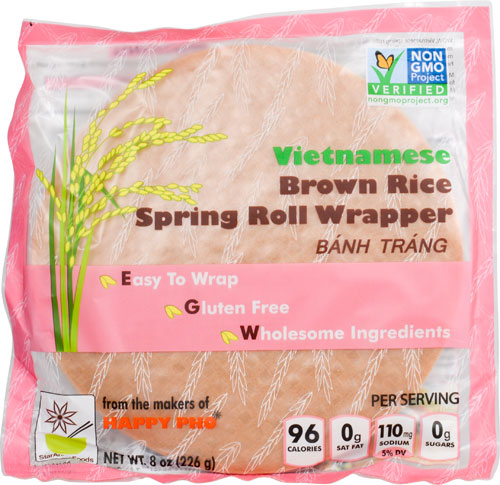 Star Anise Foods Vietnamese Brown Rice Spring Roll Wrapper