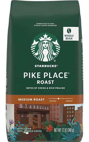 Starbucks Whole Bean Coffee Medium Roast Pike Place Roast