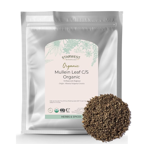 Starwest Botanicals Mullein Leaf Cut-Sifted Organic