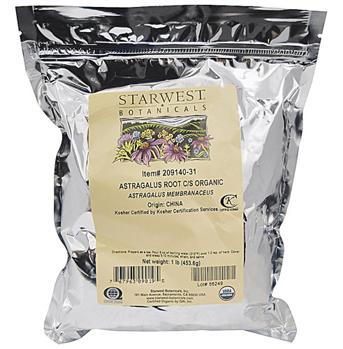 Starwest Botanicals Organic Astragalus Root Cut and Sifted