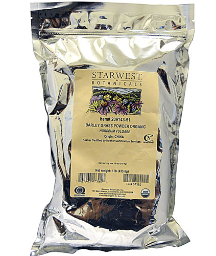 Starwest Botanicals Organic Barley Grass Powder