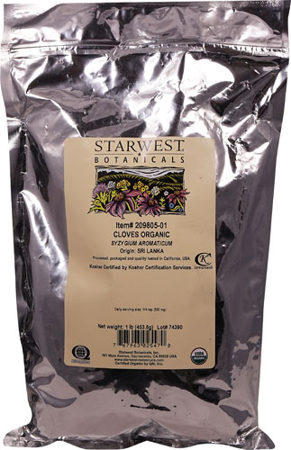 Starwest Botanicals Organic Cloves Whole