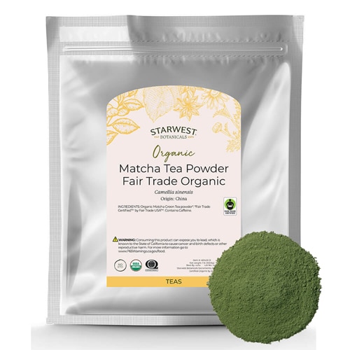 Starwest Botanicals Organic Fair Trade Matcha Tea Powder