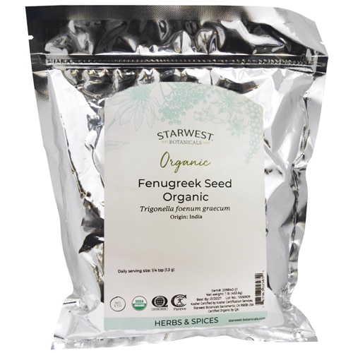 Starwest Botanicals Organic Fenugreek Seed Whole