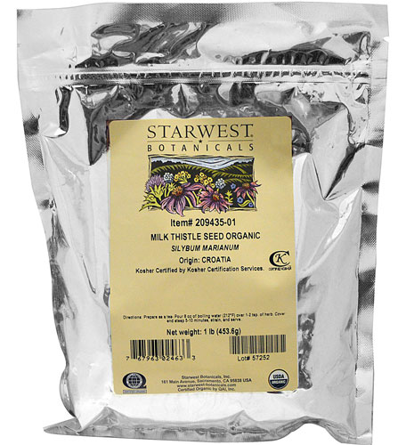 Starwest Botanicals Organic Milk Thistle Seed Whole