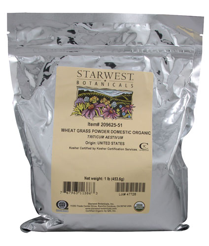 Starwest Botanicals Organic Wheat Grass Powder Domestic