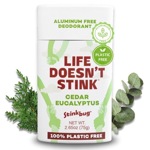Stinkbug Naturals Aluminum Free Deodorant Plastic Free - Cedar Eucalyptus