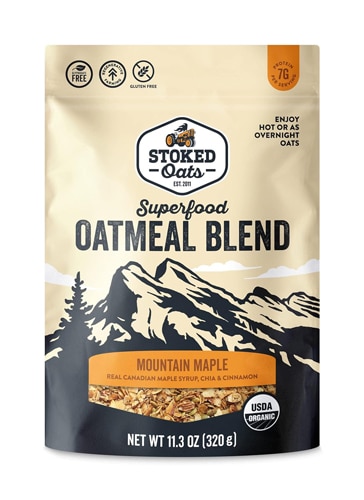 Stoked Oats Superfood Oatmeal Blend Mountain Maple