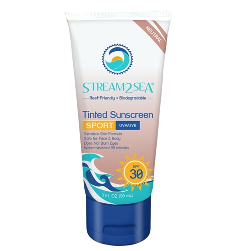 Stream2Sea Tinted Sunscreen Sport Face and Body SPF 30 Neutral