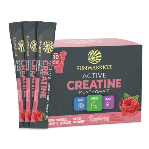 Sunwarrior Active Creatine Monohydrate Stick Pack Raspberry