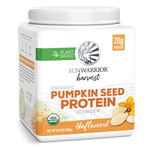 Sunwarrior Harvest Organic Pumpkin Seed Protein Powder 30 Servings Unflavored