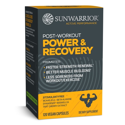 Sunwarrior Post-Workout Power & Recovery - Stimulant Free With BCAA's - Promotes Muscle Building Less Soreness