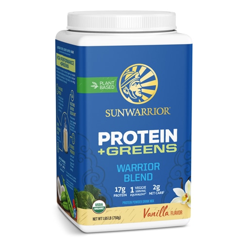 Sunwarrior Warrior Blend Organic Protein + Greens Vanilla