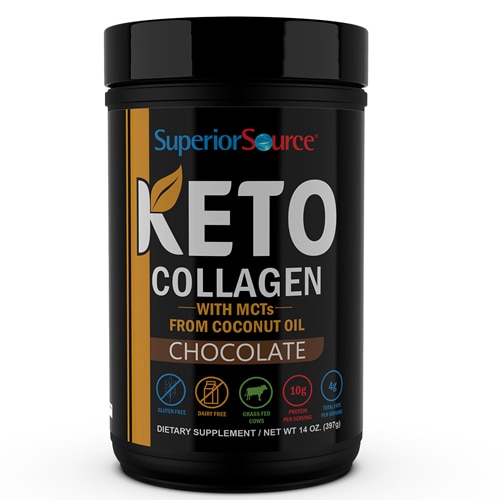 Superior Source Keto Collagen with MCT's Chocolate