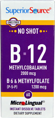 Superior Source No Shot B-12 B-6 & Methylfolate