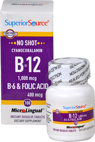 Superior Source No Shot B-12 - B6 and Folic Acid