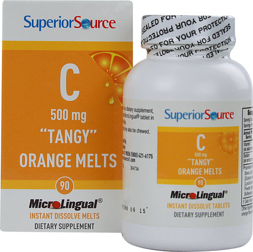 Superior Source Vitamin C Melts Tangy Orange