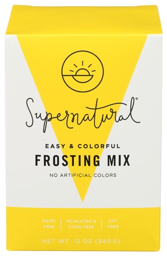 Supernatural Buttercream Frosting Mix Plant-Based Color - Sunshine Yellow Vanilla